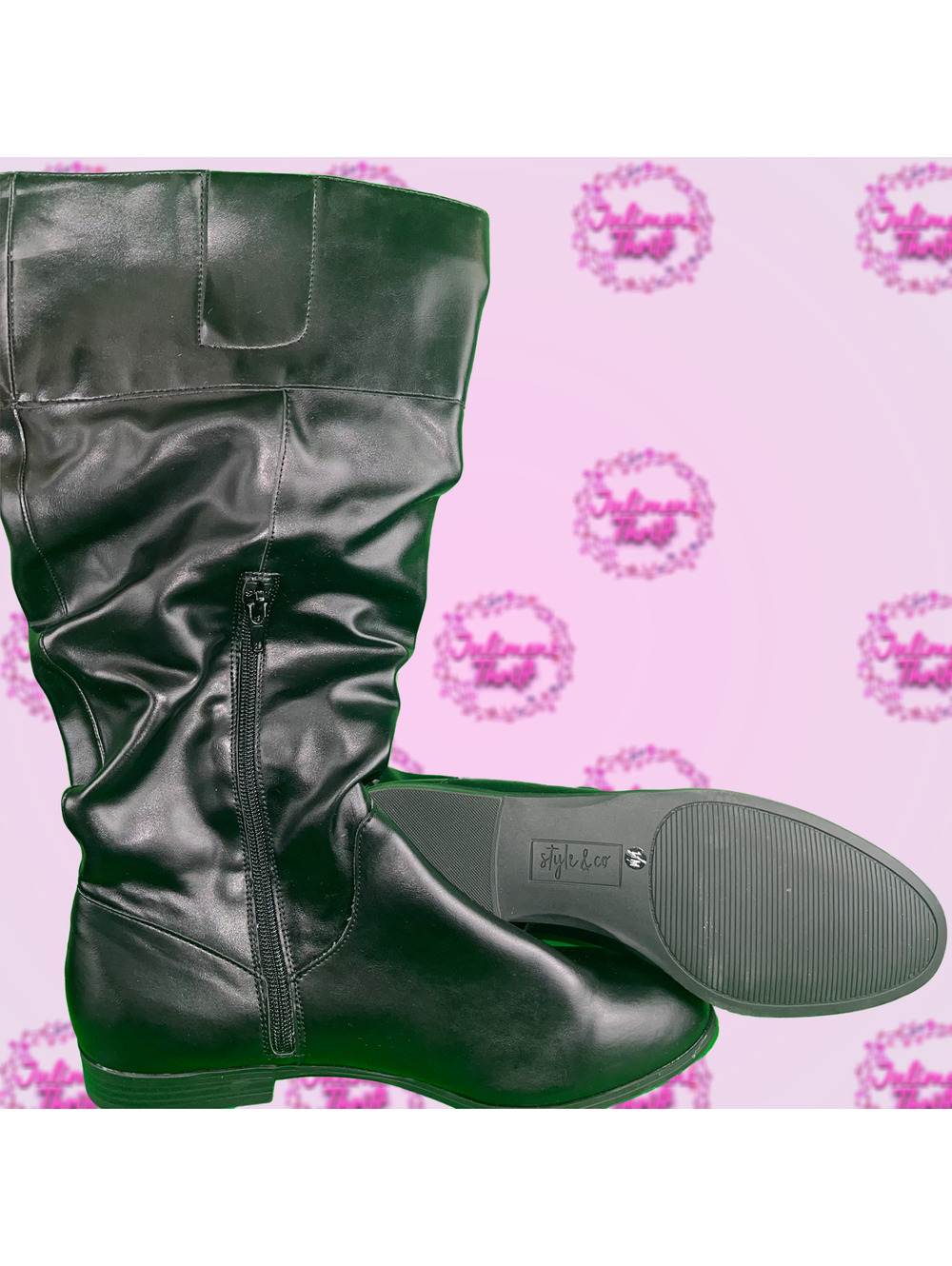 Style & Co Black Boots